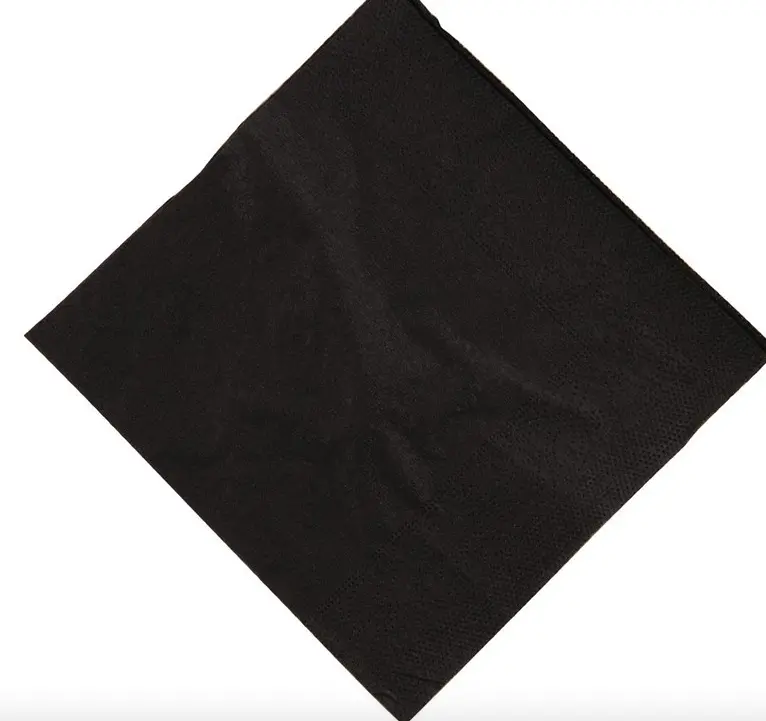 Serviettes Cocktails 24 X 24 Cm - Noires X 4000 1