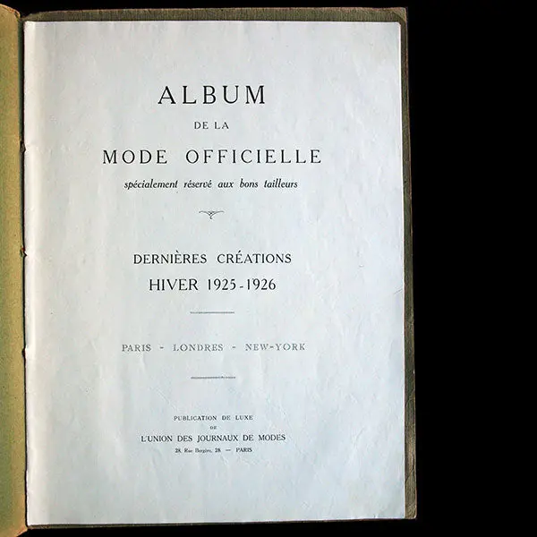 Album De La Mode Officielle, Hiver 1925-1926 2