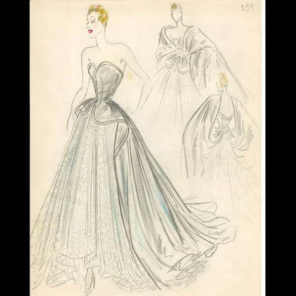 Dessès - Dessin De La Maison Jean Dessès (Printemps 1948) 1
