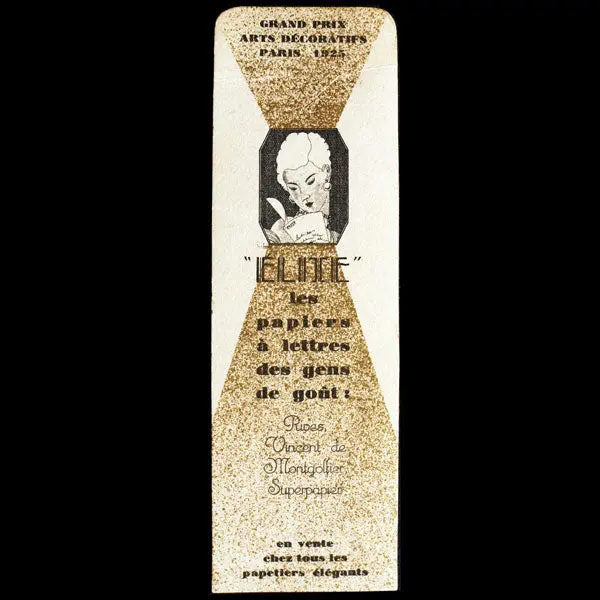Marque Page Elite, Grand Prix Des Arts Décoratifs, Par Georges Lepape (1925) 1