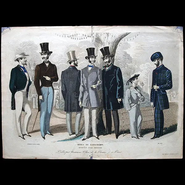 Le Musée Des Modes, Gravure De Mode Masculine (Mai 1857) 1