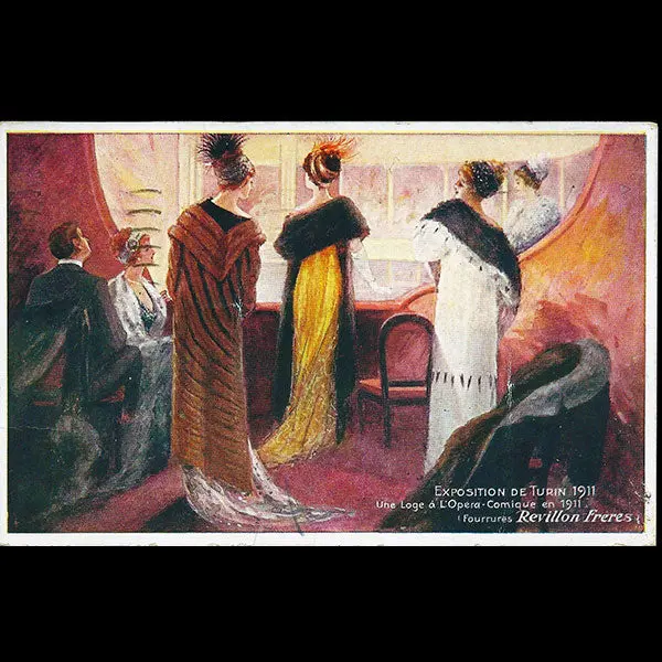 Revillon Frères, Une Loge À L'opéra Comique, Installation À L'exposition De Turin (1911) 1