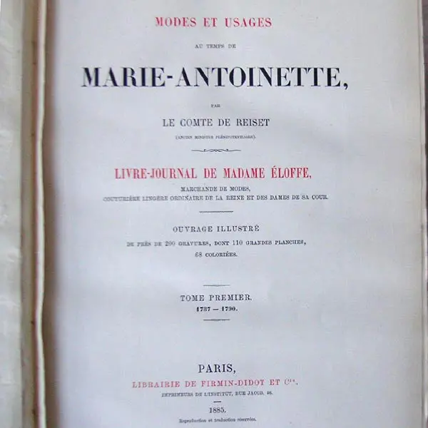 Reiset - Modes Et Usages Au Temps De Marie-Antoinette (1885) 2