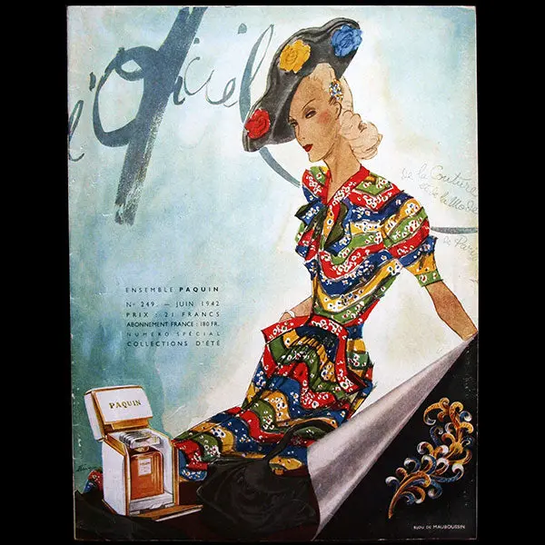 L'officiel De La Mode Et De La Couture De Paris (Juin 1942), Couverture De Léon Benigni 1