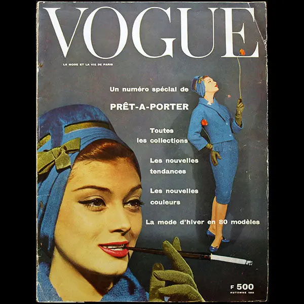 Vogue France (Août 1958), Couverture De Guy Bourdin 1