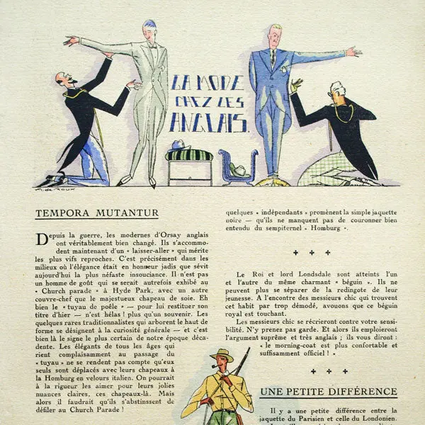 Monsieur, Revue Des Élégances, N23 (1921, Novembre) 2