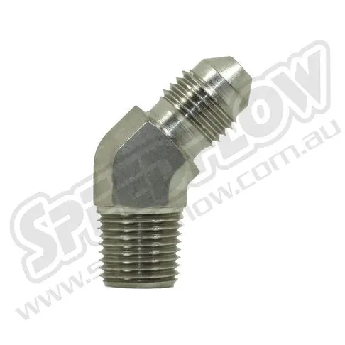 Speedflow An Flare To Npt Steel 45 Degree Adapter 1