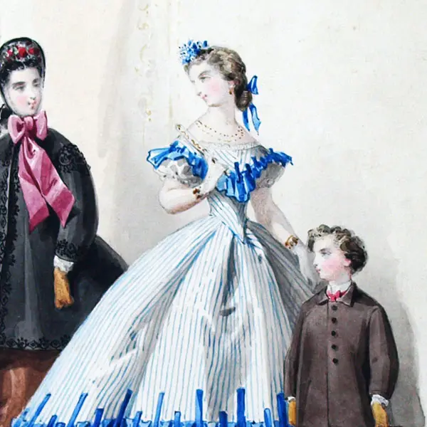 Dessin D'emile Préval Pour Le Journal Des Demoiselles (1864) 2