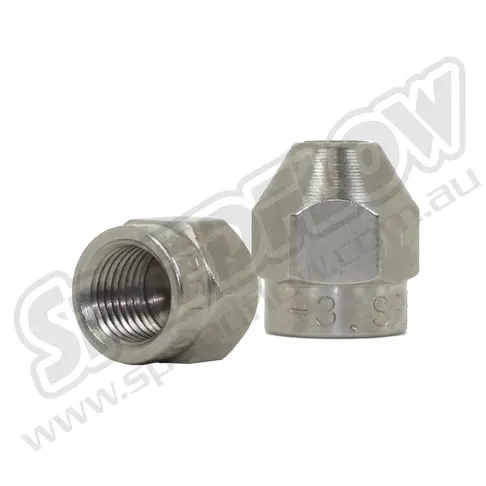Speedflow Female One Piece Tube Nut - Steel 1