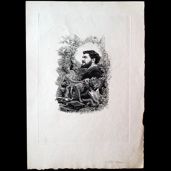 Octave Uzanne - Portrait Par Paul Avril (1882) 1