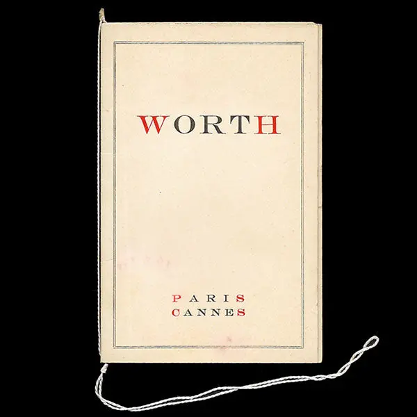 Worth - Carnet De Défilé, Circa 1935 1