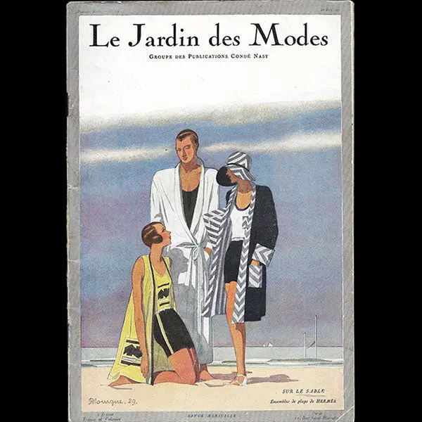 Le Jardin Des Modes, N°119, 15 Juin 1929, Couverture De Pierre Mourgue 1