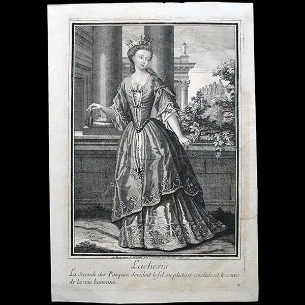 Les Parques Atropos, Lachesis Et Clotho, Allégories En Mode Par Mariette (Circa 1690) 1