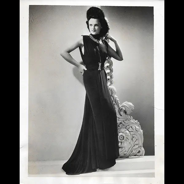 Worth - Robe Du Soir En Jersey De Soie Pour 1938 1