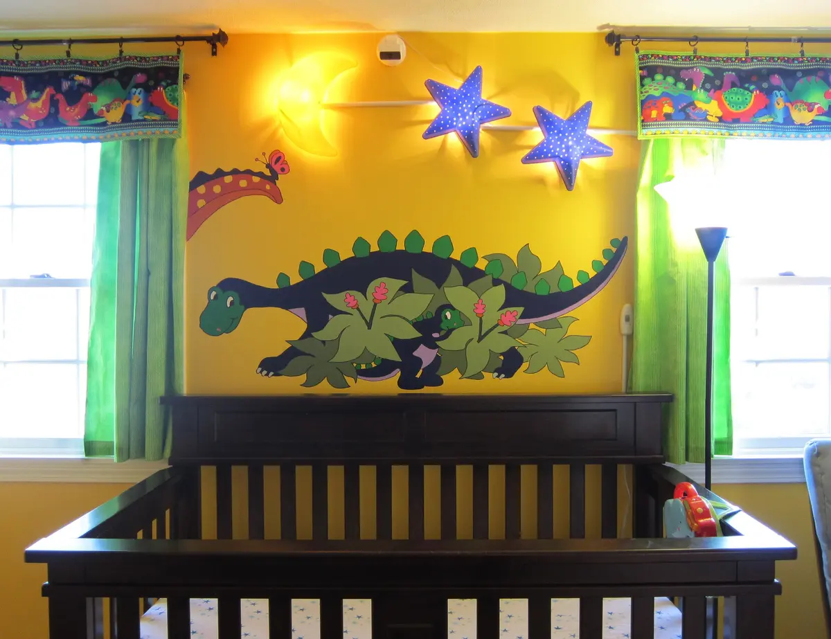 Hide 'N Seek-A-Saurus Paint-By-Number Wall Mural 2