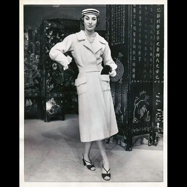 Chanel - Manteau En Duvetine Pour 1956 1