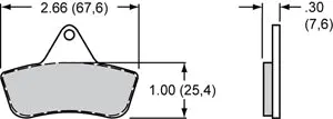 Wilwood Micro Front Brake Pad 1