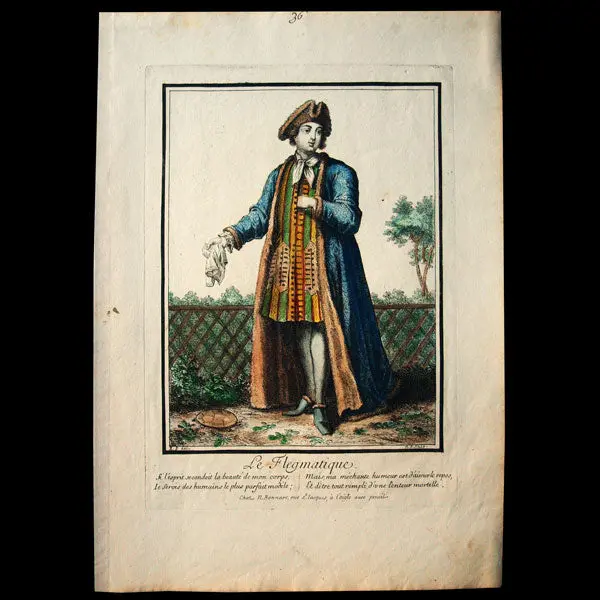 Le Flegmatique, Gravure De Bonnart (Circa 1680) 1