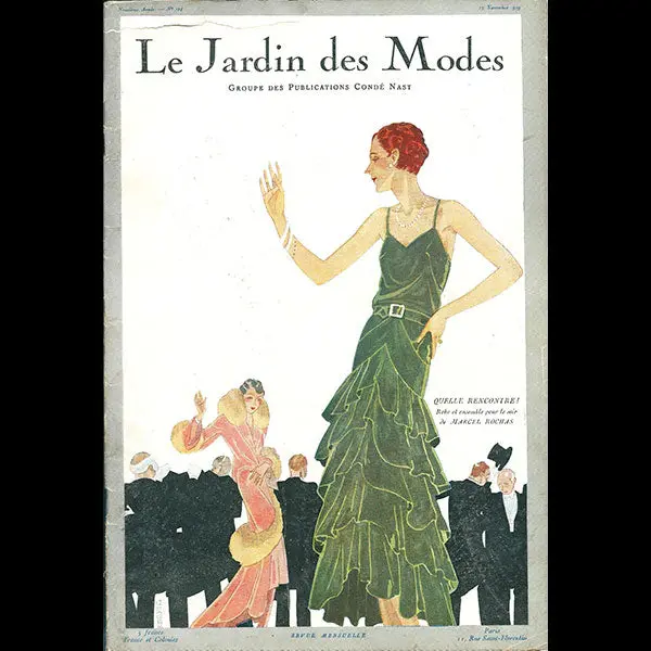 Le Jardin Des Modes, N°124, 15 Novembre 1929, Couverture De Jean Pagès 1