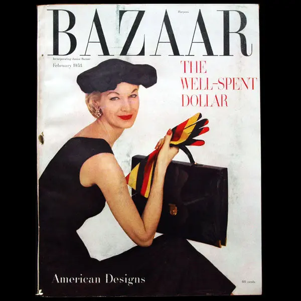 Harper's Bazaar (1953, Février), Couverture De Richard Avedon 1