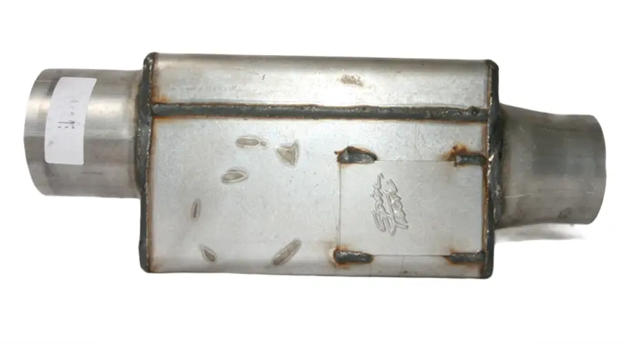 Spintech Pro Shootout Race Muffler 3.5" Side In X 3.5" - 3" Tapered Center Out 1