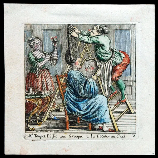 M. Toupet Édifie Une Grecque À La Monte-Au Ciel, Gravure De Jean-Alexandre Chevalier (1771) 1