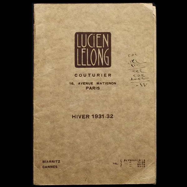 Lucien Lelong - Carnet De Collection, Hiver 1931-1932 1