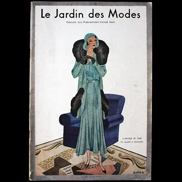 Le Jardin Des Modes, N°134, 15 Septembre 1930, Couverture D'hubert Giron 1