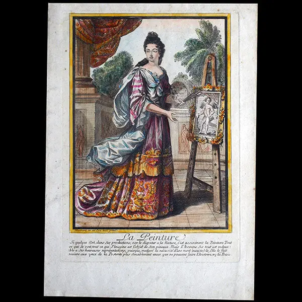 La Peinture, Gravure De Bonnart (Circa 1698-1710) 1