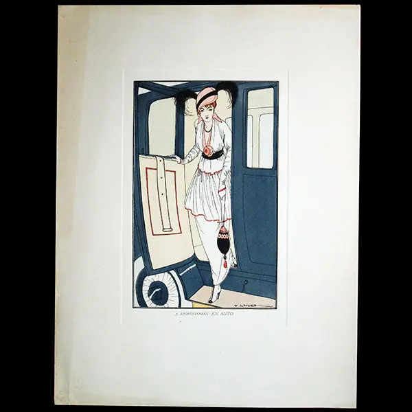 Le Vrai Chic - Ensemble De 4 Pochoirs Par Victor Lhuer (1914) 2