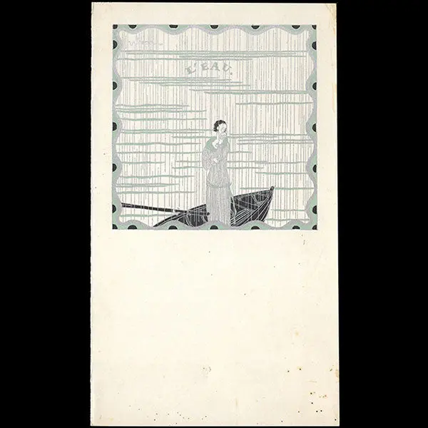 Georges Lepape - Les 4 Éléments, Ensemble De Menus Illustrés (1925) 2