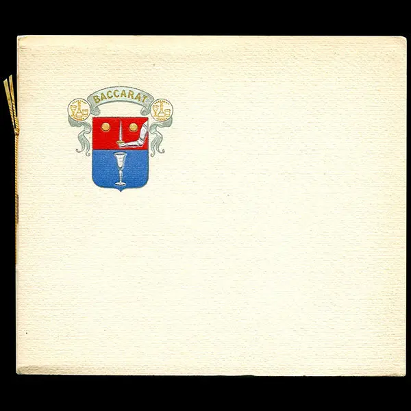 Plaquette Des Cristalleries De Baccarat, 30 Bis Rue De Paradis À Paris (Circa 1910-1920) 1