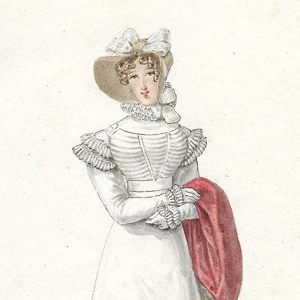 Dessin De Louis-Marie Lanté Pour Le Journal Des Dames Et Des Modes (1821) 2