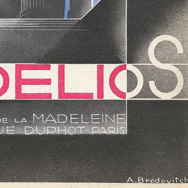 Madelios - Catalogue D'hiver, Couverture D'alexei Brodovitch (1928) 2