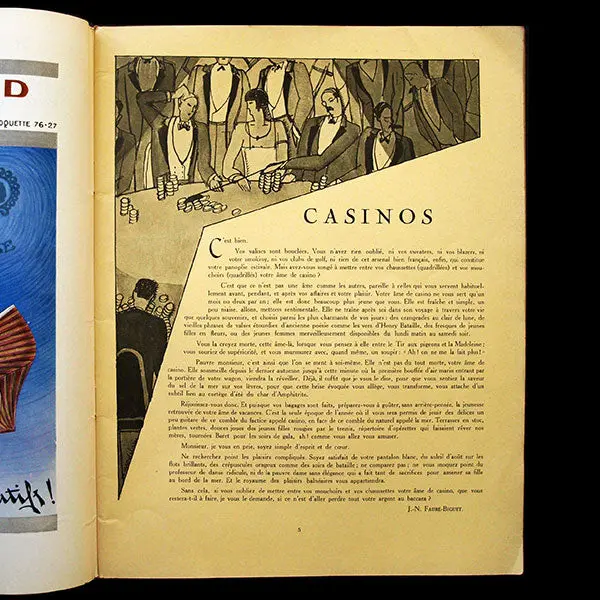 Monsieur, La Mode & Les Sports, Revue Des Élégances Masculines, N°3 (1925, Août), Numéro Spécial Des Arts Décoratifs 2