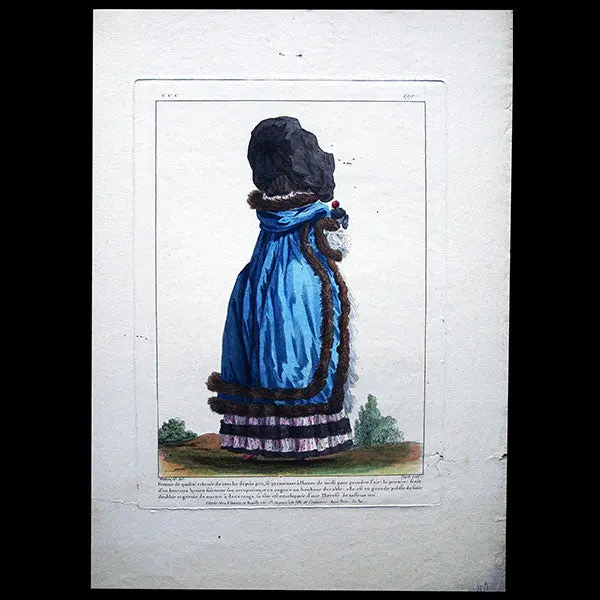 Gallerie Des Modes Et Costumes Français, 1778-1787, Gravure N° Ccc 299, Femme De Qualité Par Watteau (1785) 1