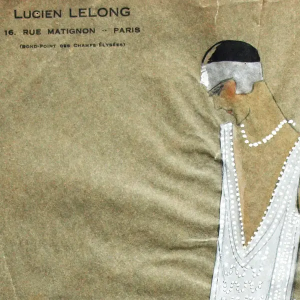 Dessin De La Maison Lucien Lelong, Modèle Solitaire (Circa 1925) 2