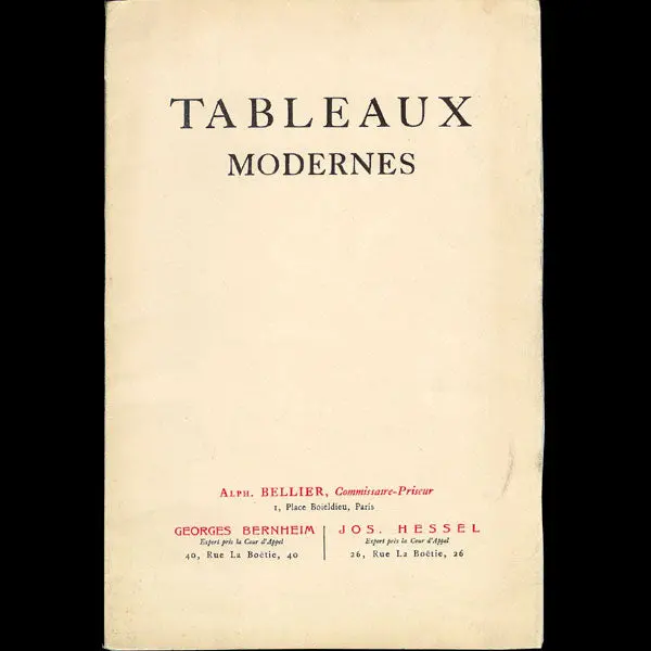 Poiret - Catalogue De La Vente De La Collection De M. Paul Poiret (1925) 1