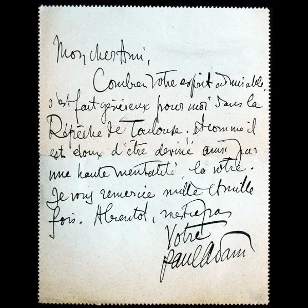 Lettre Autographe Signée Adressée À Octave Uzanne (Mars 1902) 2