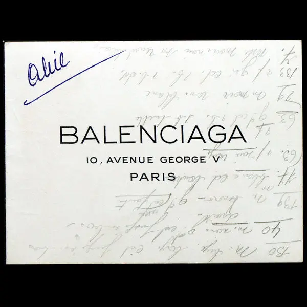 Balenciaga, Carnet De Défilé, Circa 1955 1