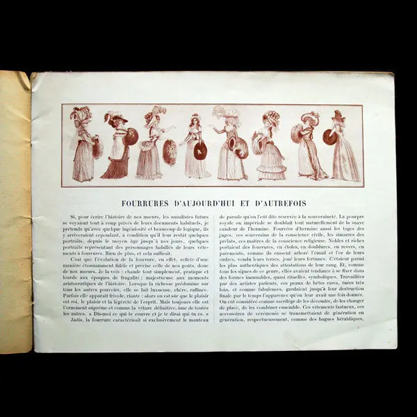Carnet D'artiste, Les Fourrures D'aujourd'hui Et D'autrefois, Catalogue Des Magasins Pygmalion (1911) 2