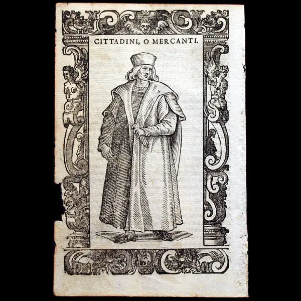 Vecellio - Costumes Anciens Et Modernes, Habiti Antichi Et Moderni Di Tutto Il Mondo, Marchand (1590) 1