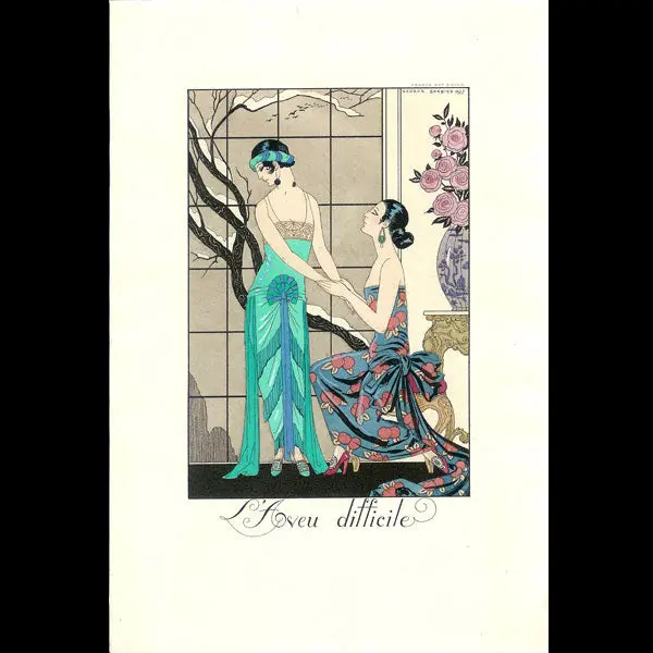 Falbalas Et Fanfreluches, 1924 : L'aveu Difficile Par George Barbier 1