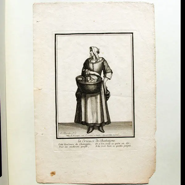 La Crieuse De Châtaigne, Gravure De Bonnart (Circa 1680) 2