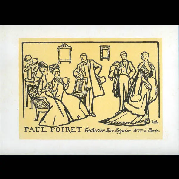 Poiret - Carte Publicitaire De Bernard Naudin Pour Paul Poiret (Circa 1906) 1