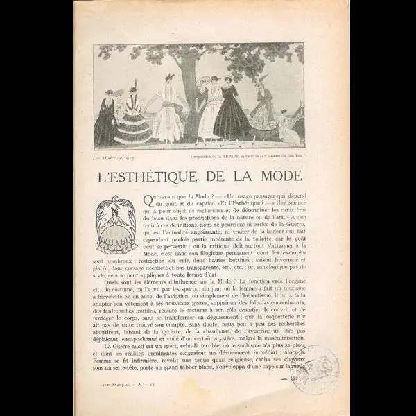 Les Arts Français N° 19, Le Costume Et La Mode De 1914 À 1918 2