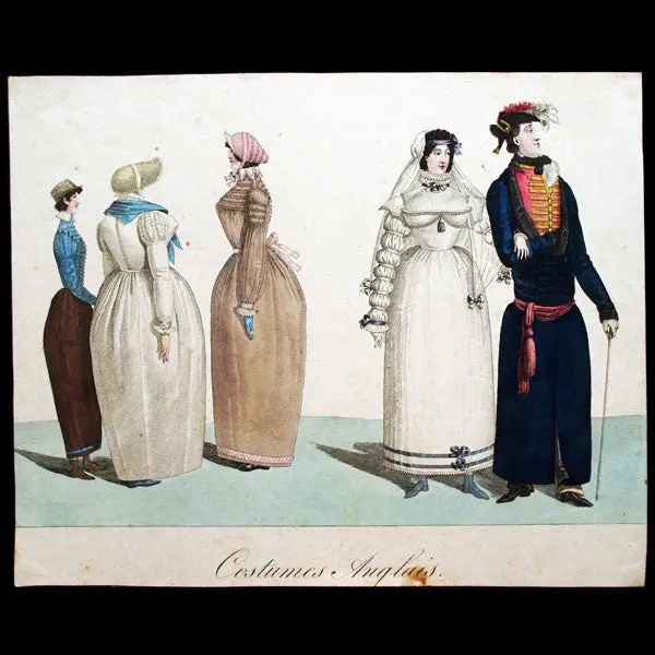 Le Bon Genre, Gravure N°72, Costumes Anglais (1814) 1