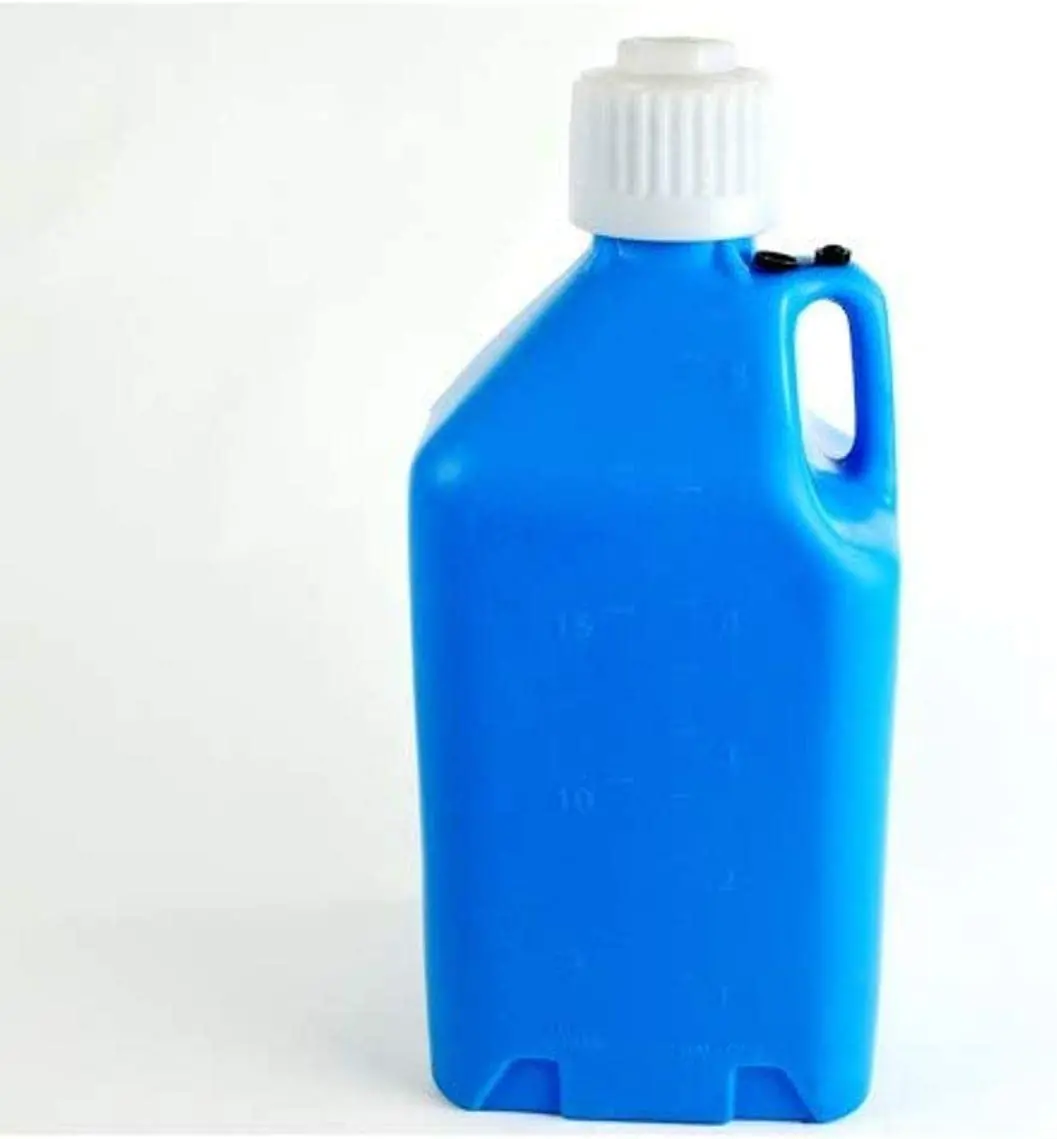 Scribner Motorsport Fluid Container - Square - 5 Gallon - Blue 1