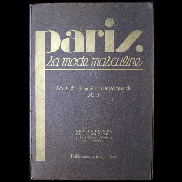 Paris, Sa Mode Masculine, Automne-Hiver 1933-1934 1
