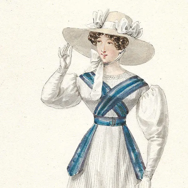 Dessin De Louis-Marie Lanté Pour Le Journal Des Dames Et Des Modes (1824) 2